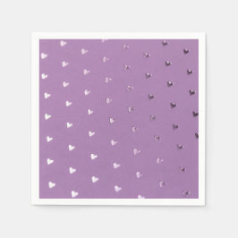 Guardanapos de papel Purple Heart elegantes