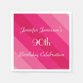 Guardanapos de papel riscado rosa, Festa de aniver