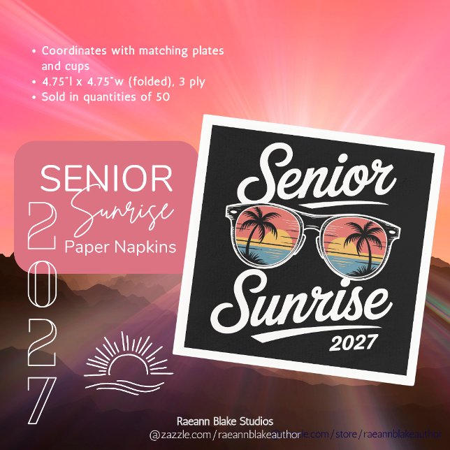 Guardanapos de papel Senior Sunrise 2027 (Criador carregado)