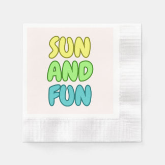 Guardanapos de Papel Sol e Diversão