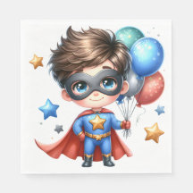Guardanapos de Papel Super-Herói | Festa de Aniver