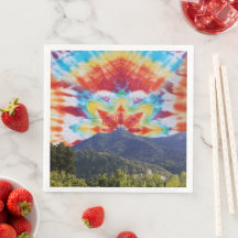 Guardanapos de Papel Tie Dye Céu Mt Tamalpais Desi