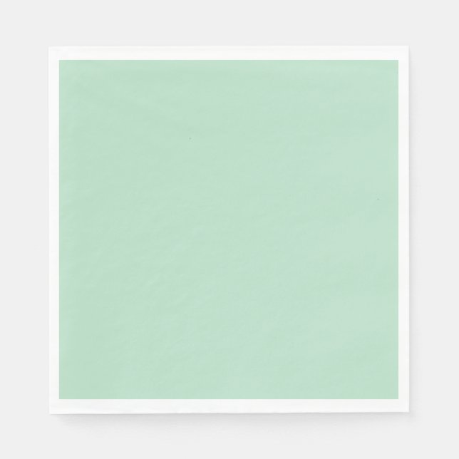 Guardanapos de Papel Verde Menta Elegantes – 3 Cam (Frente)