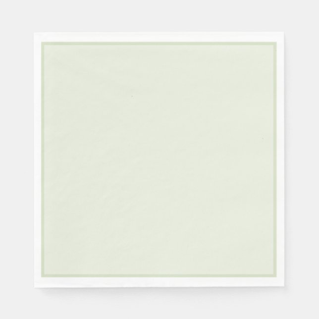 Guardanapos de papel verde simples (Frente)