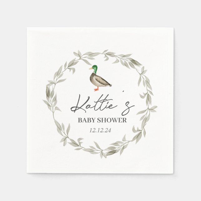 Guardanapos de pata, guardanapos de Mallard (Frente)