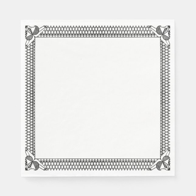 Guardanapos de renda de borda (Frente)