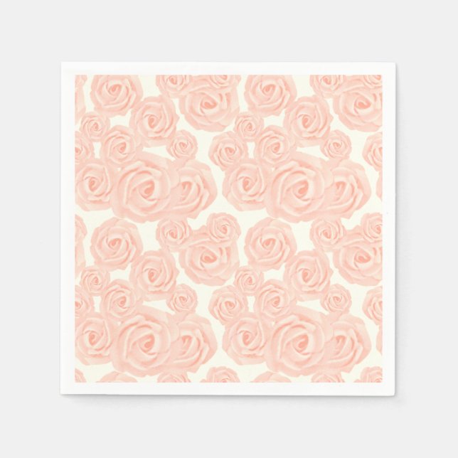 Guardanapos de sobremesa retrô com rosas de glacê  (Frente)