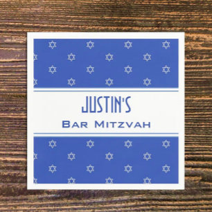 Guardanapos do Bar Mitvah personalizados