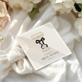 Guardanapos Elegantes de Brunch Nupcial com Champa