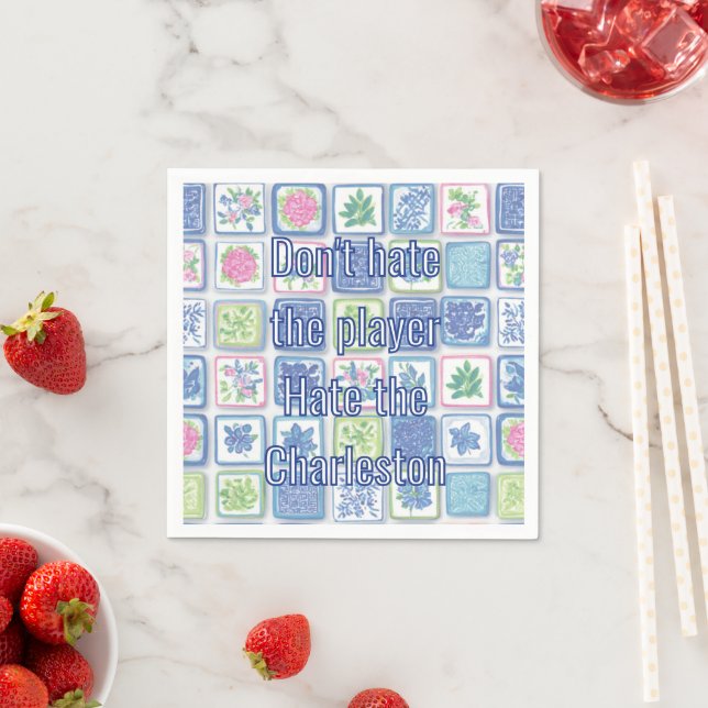 Guardanapos Engraçados de Mahjong para Festa (Insitu)