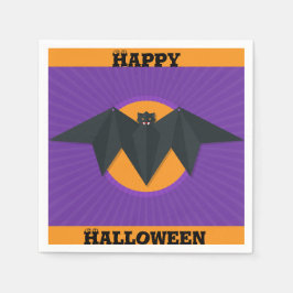 Guardanapos Feliz Festa de Morcegos de Halloween