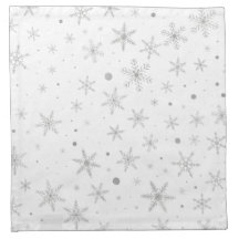 Floco de neve brilhante - Cinzas prateadas e branc