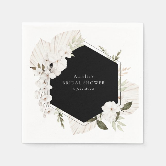 Guardanapos Florais Boêmios Elegantes (Frente)