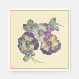 Guardanapos Florais de Pansy Macio | Todos os Dias
