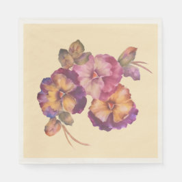 Guardanapos Florais de Pansy Macio | Todos os Dias
