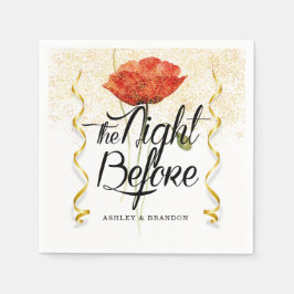 Guardanapos Florais Mínimos da Noite Antes do Ensa