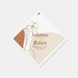 Guardanapos florais modernos