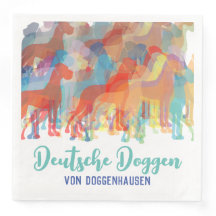 Guardanapos Great Dane Elegantes