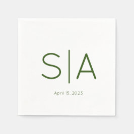 Guardanapos minimalistas personalizados