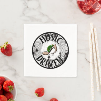 Guardanapos movidos por música