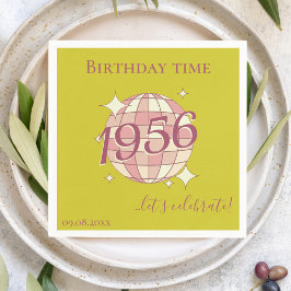 Guardanapos nascidos em 1956 decoração de mesa de