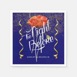 Guardanapos Navy Elegante Floral The Night Before