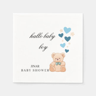 Guardanapos para Chá de Bebê – Design Hallo Baby B