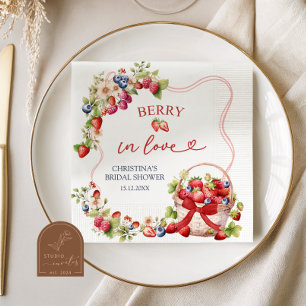 Guardanapos para Chá de Noiva Coquette Berry in Lo
