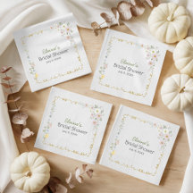 Guardanapos para Chá de Noiva Floral Pastel | Cott