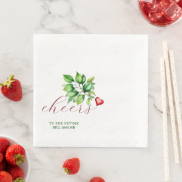 Guardanapos para Chá de Noiva Future Mrs Vermelho