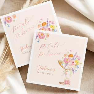Guardanapos para Chá de Noiva Pétalas & Prosecco F
