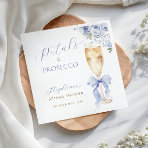Guardanapos para Chá de Noiva Pétalas & Prosecco F