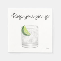 Guardanapos para Coquetel de Gin