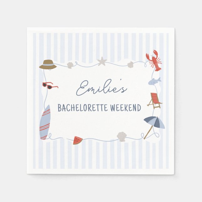 Guardanapos para Despedida de Solteira no Cabo da  (Frente)