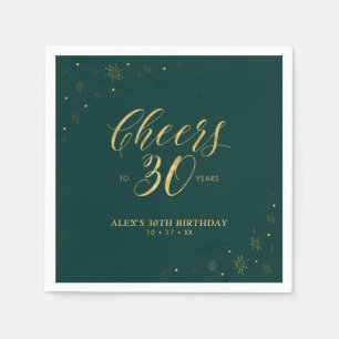 Guardanapos para Festa de Aniversário de 30 anos G