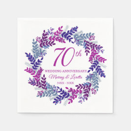 Guardanapos para Festa de Aniversário de 70 anos c