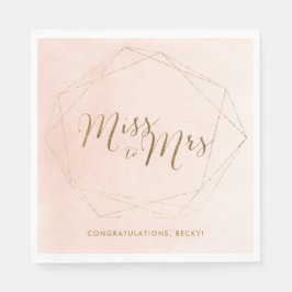 Guardanapos para festa de chá de panela rosa doura