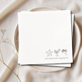 Guardanapos para festa de despedida de solteira La