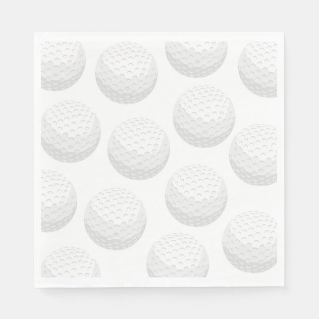Guardanapos para Festa de Golfe (Frente)