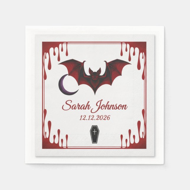 Guardanapos para Festa de Halloween Assustadora |  (Frente)