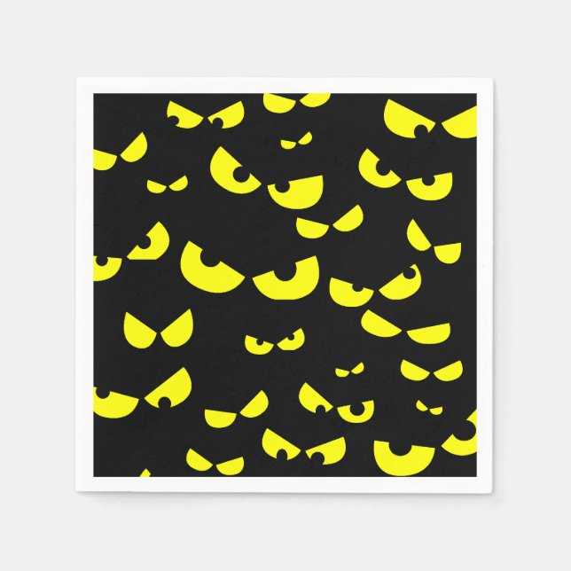 Guardanapos para festa de Halloween com olhos de m (Frente)
