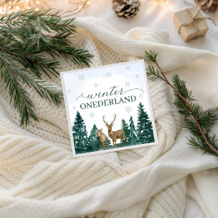 Guardanapos para Festa de Inverno ONEderland