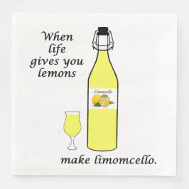 Guardanapos para jantar de Limões a Limoncello