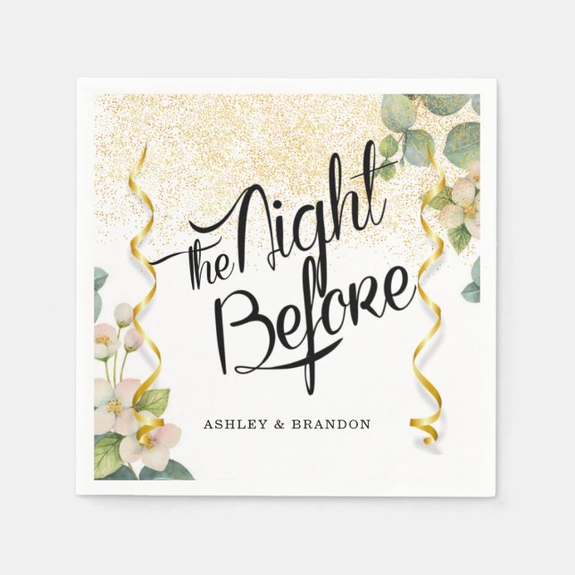 Guardanapos para Jantar de Rehearsal de Eucalipto (Frente)