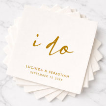 Guardanapos para o Dia do Casamento | Conjunto de