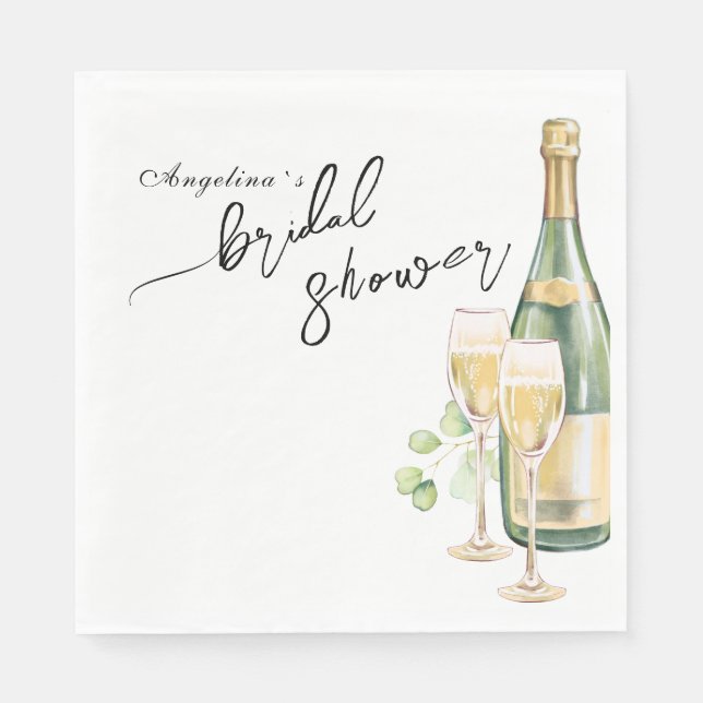 Guardanapos para um chá de noiva. (Frente)