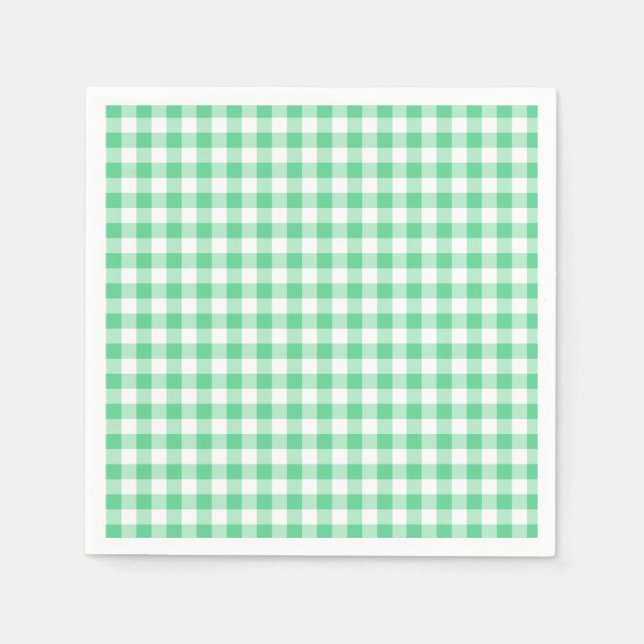 Guardanapos Pastel Gingham Verde (Frente)