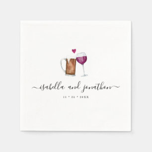 Guardanapos Personalizados com Tema de Vinho e Cer