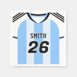 Guardanapos Personalizados da Camisa de Futebol da