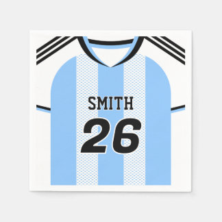 Guardanapos Personalizados da Camisa de Futebol da